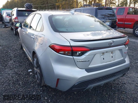 2021 Toyota Corolla XSE with VIN 5YFT4MCE0MP090066, listed as a IAAI auction lot 41383505 with 60,024 mi miles. Bid and sale history available at carsss.com. Image 3.