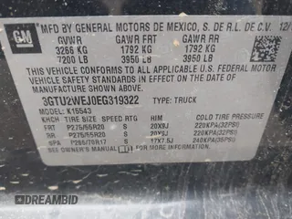 2014 GMC Sierra 1500 Denali z VIN 3GTU2WEJ0EG319322, wystawiony jako IAAI lot #41947884 z przebiegiem 216 063 mil mil oraz . Historia ofert i sprzedaży dostępna na DreamBid. Obrazek 9.