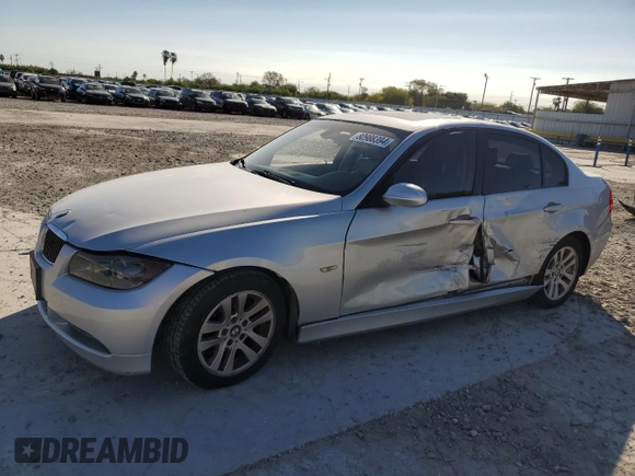2006 BMW 3 Series 325i with VIN WBAVB135X6KX49444, listed as a Copart auction lot 80988394 with 144,966 mi miles and Salvage Title. Bid and sale history available at carsss.com. Image 1.