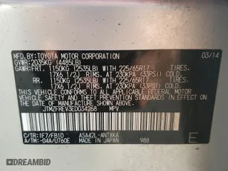 2014 Toyota RAV4 LE with VIN JTMZFREV3ED034268, listed as a Copart auction lot 50402665 with 139,264 mi miles and Salvage Title. Bid and sale history available at carsss.com. Image 12.