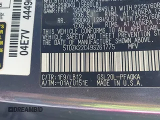 2009 Toyota Sienna XLE with VIN 5TDZK22C49S261775, listed as a IAAI auction lot 42599134 with 234,547 mi miles and . Bid and sale history available at DreamBid. Image 9.