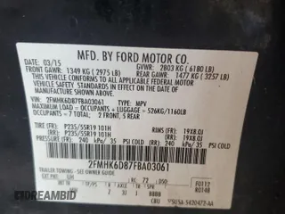2015 Ford Flex Limited with VIN 2FMHK6D87FBA03061, listed as a Copart auction lot 81095904 with 145,076 mi miles and Salvage Title. Bid and sale history available at carsss.com. Image 13.