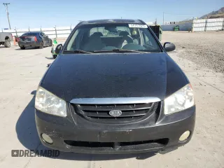 2005 Kia Spectra LX with VIN KNAFE122555102997, listed as a Copart auction lot 54191025 with 142,071 mi miles and Salvage Title. Bid and sale history available at carsss.com. Image 5.
