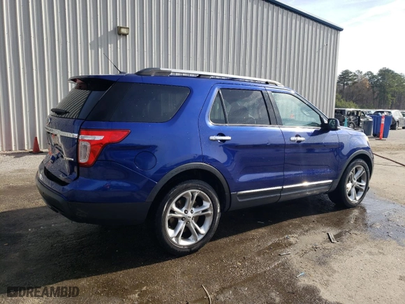 2014 Ford Explorer Limited with VIN 1FM5K7F8XEGA46130, listed as a Copart auction lot 46649385 with 186,505 mi miles and Salvage Title. Bid and sale history available at carsss.com. Image 3.