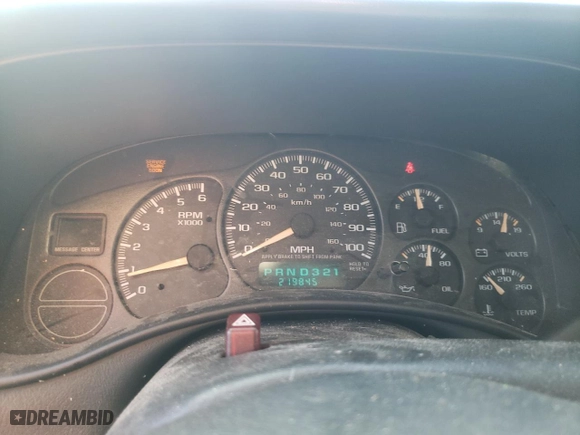 2002 Chevrolet Silverado 1500 LS with VIN 2GCEC19T421120617, listed as a Copart auction lot 43597905 with 219,845 mi miles and Salvage Title. Bid and sale history available at carsss.com. Image 9.