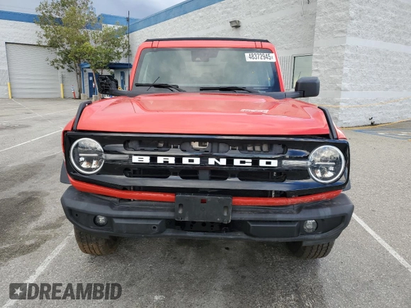 2021 Ford Bronco with VIN 1FMDE5BH8MLA82532, listed as a Copart auction lot 48372945 with 38,782 mi miles and Salvage Title. Bid and sale history available at carsss.com. Image 5.
