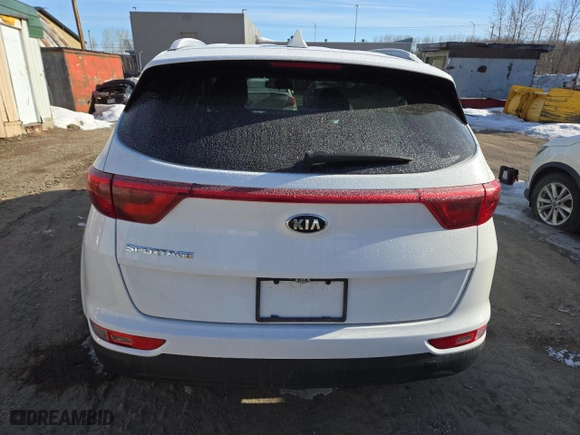 2017 Kia Sportage LX with VIN KNDPMCAC1H7146410, listed as a Copart auction lot 47470865 with 57,817 mi miles and Salvage Title. Bid and sale history available at carsss.com. Image 6.