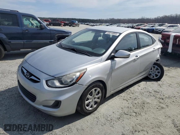 2014 Hyundai Accent GLS with VIN KMHCT4AE7EU638117, listed as a Copart auction lot 49816955 with 189,255 mi miles and Salvage Title. Bid and sale history available at carsss.com. Image 1.
