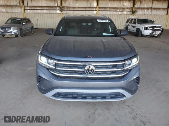 2022 Volkswagen Atlas SE with VIN 1V2HE2CA0NC228640, listed as a Copart auction lot 53285105 with 56,017 mi miles and Salvage title. Bid and sale history available at DreamBid. Image 5.