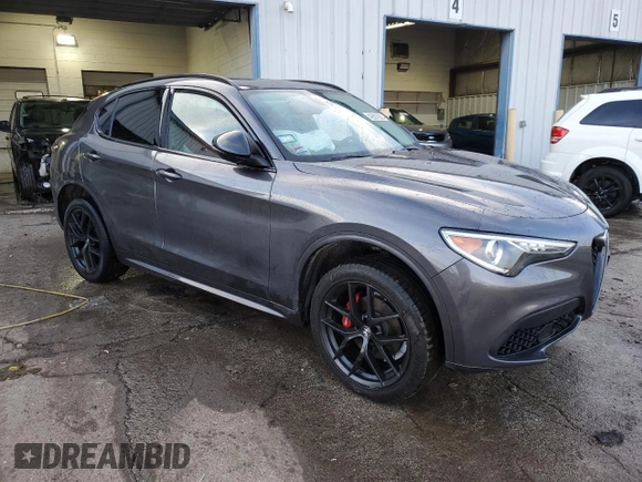 2021 Alfa Romeo Stelvio Ti z VIN ZASPAKBN0M7D11271, wystawiony jako Copart lot #42607935 z przebiegiem 47 796 mil mil oraz Szkoda całkowita • Salvage title. Historia ofert i sprzedaży dostępna na DreamBid. Obrazek 4.