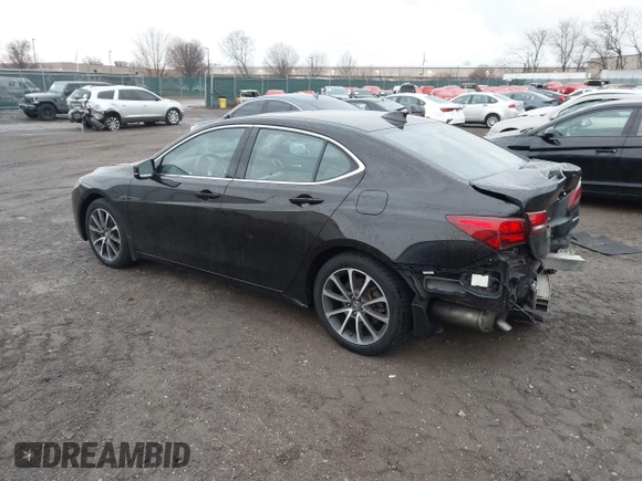 2015 Acura TLX V6 Advance with VIN 19UUB3F76FA002163, listed as a IAAI auction lot 41460668 with 110,095 mi miles. Bid and sale history available at carsss.com. Image 3.