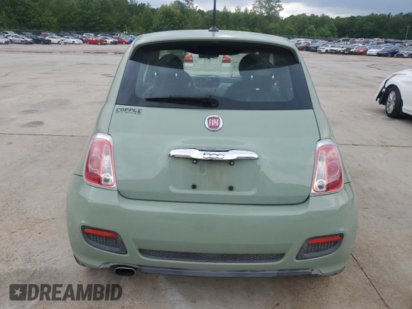 2013 FIAT 500 Sport with VIN 3C3CFFBR1DT554865, listed as a Copart auction lot 58783695 with 87,235 mi miles and Salvage title. Bid and sale history available at DreamBid. Image 6.