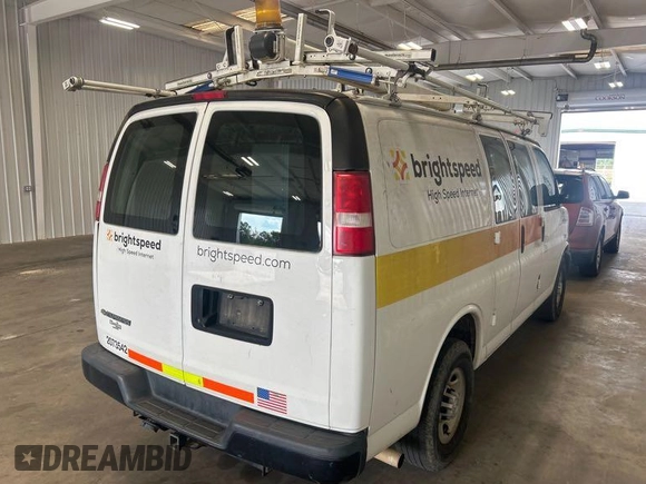 2017 Chevrolet Express Cargo with VIN 1GCWGAFF4H1248975, listed as a IAAI auction lot 42197495 with 151,498 mi miles and . Bid and sale history available at DreamBid. Image 1.