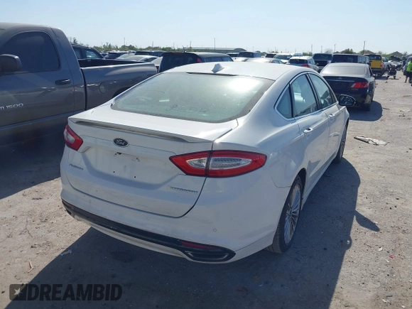 2014 Ford Fusion Titanium with VIN 3FA6P0K93ER277076, listed as a IAAI auction lot 41858755 with 209,233 mi miles and . Bid and sale history available at DreamBid. Image 4.