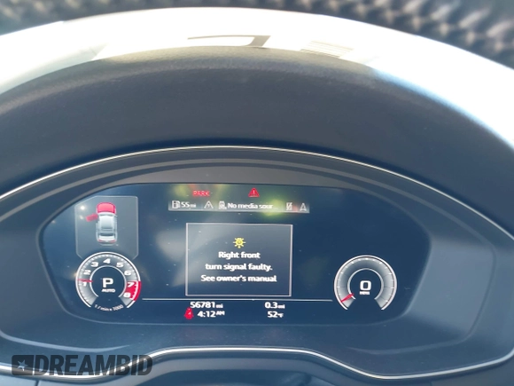 2020 Audi A4 Premium Plus z VIN WAUENAF41LA042504, wystawiony jako IAAI lot #41709907 z przebiegiem 56 781 mil mil oraz . Historia ofert i sprzedaży dostępna na DreamBid. Obrazek 7.