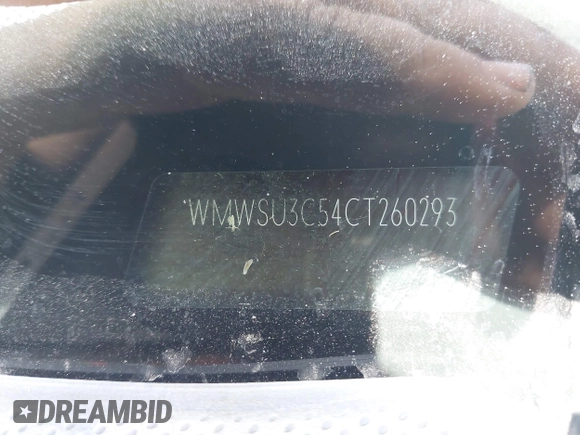 2012 MINI Hardtop with VIN WMWSU3C54CT260293, listed as a IAAI auction lot 42525275 with 132,791 mi miles and . Bid and sale history available at DreamBid. Image 9.