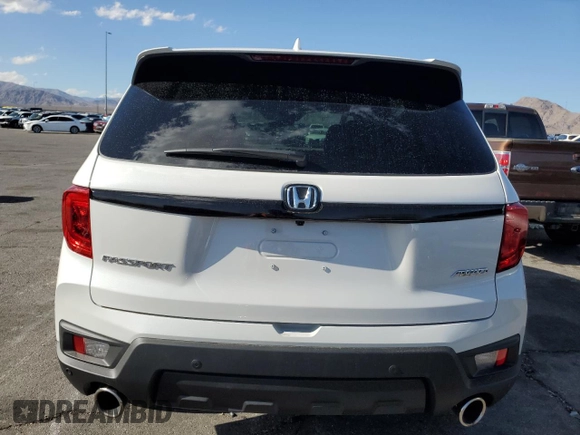 2025 Honda Passport EX-L z VIN 5FNYF8H59SB012829, wystawiony jako Copart lot #49347645 z przebiegiem 1480 mil mil oraz Szkoda całkowita • Salvage title. Historia ofert i sprzedaży dostępna na DreamBid. Obrazek 6.