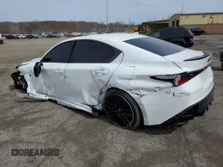 2023 Lexus IS with VIN JTHAP1D29P5003993, listed as a Copart auction lot 51989015 with 5,297 mi miles and Salvage Title. Bid and sale history available at carsss.com. Image 2.