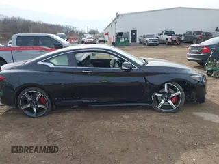2021 Infiniti Q60 Red Sport 400 with VIN JN1FV7LL4MM560101, listed as a IAAI auction lot 41459579 with 29,340 mi miles and . Bid and sale history available at DreamBid. Image 13.