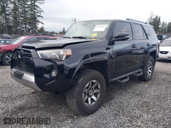 2022 Toyota 4Runner TRD Off Road Premium with VIN JTERU5JR8N6030756, listed as a IAAI auction lot 41612896 with 60,416 mi miles and . Bid and sale history available at DreamBid. Image 17.