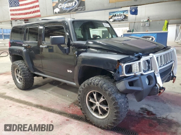 2006 Hummer H3 with VIN 5GTDN136468237702, listed as a Copart auction lot 80687264 with 284,169 mi miles and Salvage Title. Bid and sale history available at carsss.com. Image 4.