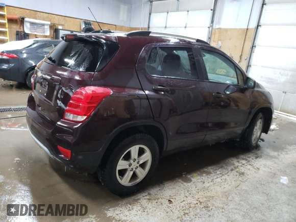 2021 Chevrolet Trax LT with VIN KL7CJPSB8MB328890, listed as a Copart auction lot 45147505 with 88,048 mi miles and Non Repairable. Bid and sale history available at carsss.com. Image 3.