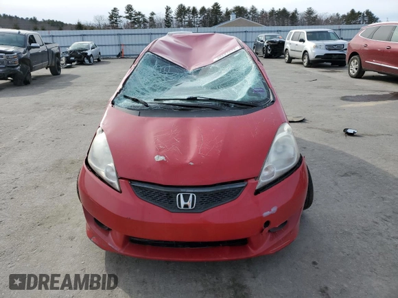2010 Honda Fit Sport with VIN JHMGE8H47AS002256, listed as a Copart auction lot 48681625 with 0 mi miles and Salvage Title. Bid and sale history available at carsss.com. Image 5.