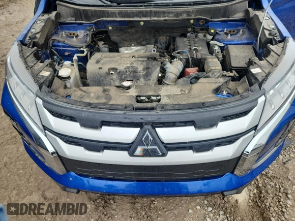 2020 Mitsubishi Outlander ES with VIN JA4AR3AU0LU010368, listed as a Copart auction lot 60640025 with 43,553 mi miles and Salvage title. Bid and sale history available at DreamBid. Image 12.