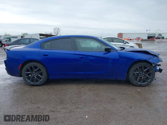 2019 Dodge Charger SXT with VIN 2C3CDXBGXKH748729, listed as a IAAI auction lot 41906272 with 76,816 mi miles. Bid and sale history available at carsss.com. Image 13.