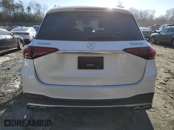 2021 Mercedes-Benz GLE 53 AMG with VIN 4JGFB6BE3MA502996, listed as a Copart auction lot 46357925 with Not provided miles and Salvage title. Bid and sale history available at DreamBid. Image 6.