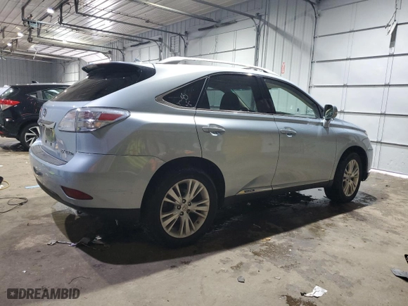 2011 Lexus RX 450h with VIN JTJBC1BA7B2042858, listed as a Copart auction lot 44320795 with 0 mi miles and Clean Title. Bid and sale history available at carsss.com. Image 3.