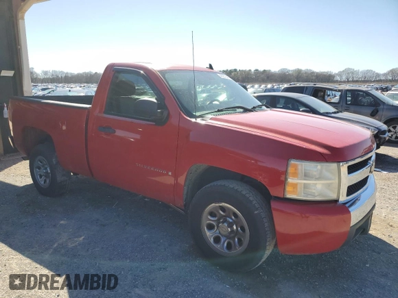 2008 Chevrolet Silverado 1500 Work Truck with VIN 1GCEC14X78Z173323, listed as a Copart auction lot 49257645 with 220,476 mi miles and Salvage Title. Bid and sale history available at carsss.com. Image 4.