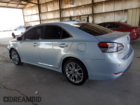2010 Lexus HS 250h with VIN JTHBB1BA4A2033814, listed as a Copart auction lot 48126475 with 204,748 mi miles and Salvage Title. Bid and sale history available at DreamBid. Image 2.