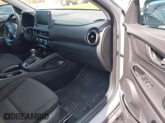 2023 Hyundai Kona SEL with VIN KM8K6CAB3PU062015, listed as a IAAI auction lot 42187191 with 35,599 mi miles. Bid and sale history available at carsss.com. Image 5.