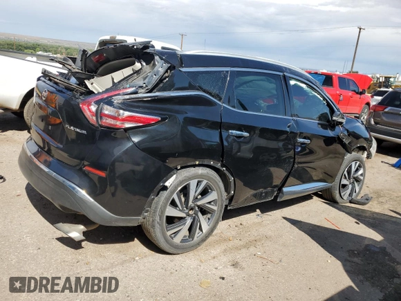 2017 Nissan Murano S z VIN 5N1AZ2MG5HN175836, wystawiony jako Copart lot #68493694 z przebiegiem Nie podano mil oraz Nie do naprawy • Non repairable. Historia ofert i sprzedaży dostępna na DreamBid. Obrazek 3.