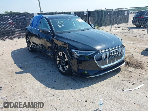 2022 Audi e-tron Premium Plus with VIN WA1LABGE6NB022565, listed as a IAAI auction lot 42402533 with 25,075 mi miles and . Bid and sale history available at DreamBid. Image 1.