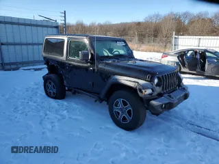 2022 Jeep Wrangler Sport with VIN 1C4HJXAG8NW200391, listed as a Copart auction lot 88103415 with 32,085 mi miles and Salvage Title. Bid and sale history available at DreamBid. Image 4.