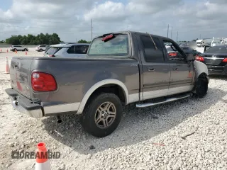 2002 Ford F-150 XLT with VIN 1FTRW07L42KE06960, listed as a Copart auction lot 53909835 with Not Provided miles and Salvage Title. Bid and sale history available at DreamBid. Image 3.