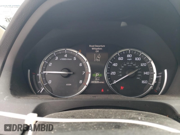 2018 Acura TLX w/Technology Pkg with VIN 19UUB2F54JA012255, listed as a Copart auction lot 51259635 with 97,035 mi miles and Salvage Title. Bid and sale history available at carsss.com. Image 9.