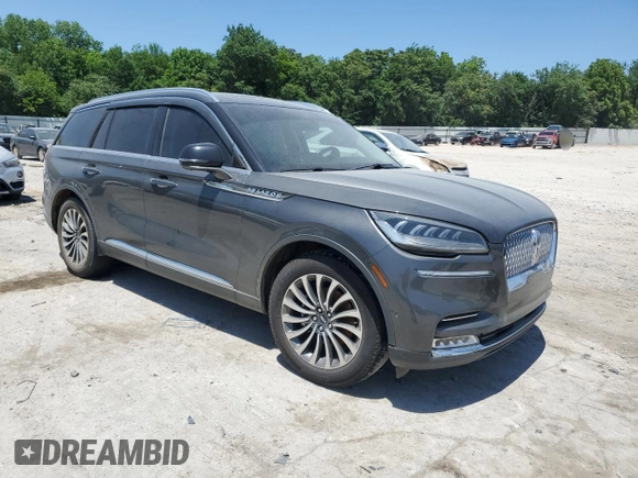 2020 Lincoln Aviator Reserve with VIN 5LM5J7WC1LGL17402, listed as a Copart auction lot 57256665 with Not provided miles and Salvage title. Bid and sale history available at DreamBid. Image 4.