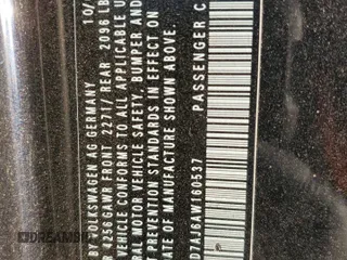 2010 Volkswagen GTI с VIN WVWED7AJ6AW160537, выставлен на аукционе Copart как лот 88167435 с пробегом 81 160 миль миль и Списание • Salvage title. История ставок и продаж доступна на DreamBid. Изображение 13.