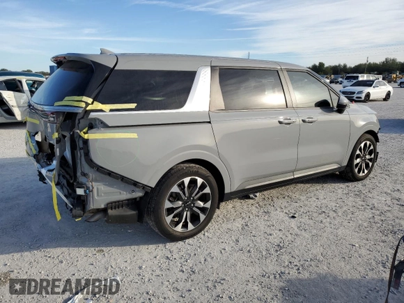 2022 Kia Carnival EX with VIN KNDNC5H38N6147034, listed as a Copart auction lot 86811174 with 22,580 mi miles and Salvage Title. Bid and sale history available at carsss.com. Image 3.