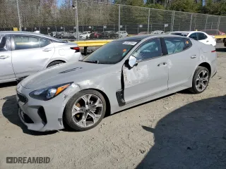 2021 Kia Stinger GT-Line with VIN KNAE15LA4M6097109, listed as a Copart auction lot 49507044 with 0 mi miles and Salvage Title. Bid and sale history available at carsss.com. Image 1.