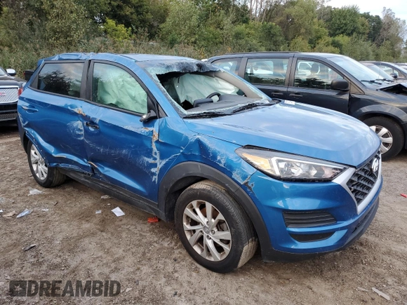 2019 Hyundai Tucson SE with VIN KM8J23A48KU845459, listed as a Copart auction lot 71819214 with 99,550 mi miles and Salvage Title. Bid and sale history available at carsss.com. Image 4.