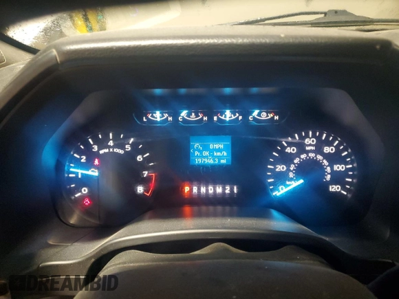 2019 Ford F-150 XL with VIN 1FTEX1EBXKKD48056, listed as a Copart auction lot 54508615 with 197,946 mi miles and Clean Title. Bid and sale history available at DreamBid. Image 9.