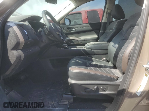 2023 Nissan Pathfinder Platinum with VIN 5N1DR3DH7PC253555, listed as a Copart auction lot 46438245 with 24,008 mi miles and Salvage title. Bid and sale history available at DreamBid. Image 7.