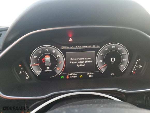 2020 Audi Q3 Premium Plus with VIN WA1BECF38L1099107, listed as a Copart auction lot 87075264 with 38,216 mi miles and Salvage Title. Bid and sale history available at carsss.com. Image 9.