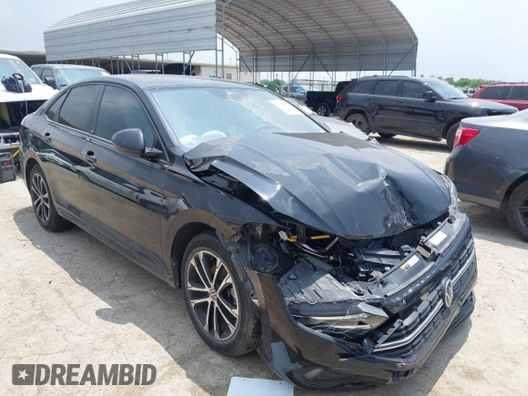 2024 Volkswagen Jetta Sport with VIN 3VWAM7BU3RM018730, listed as a IAAI auction lot 42158484 with 19,482 mi miles and . Bid and sale history available at DreamBid. Image 1.