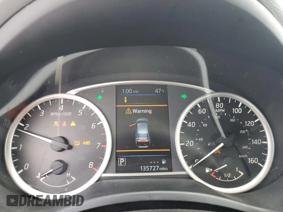 2019 Nissan Sentra SV with VIN 3N1AB7AP9KY314132, listed as a Copart auction lot 51161035 with 135,727 mi miles and Salvage Title. Bid and sale history available at carsss.com. Image 9.