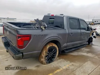 2024 Ford F-150 XLT with VIN 1FTFW3L55RFA14004, listed as a Copart auction lot 45779285 with 14,944 mi miles and Salvage Title. Bid and sale history available at carsss.com. Image 3.